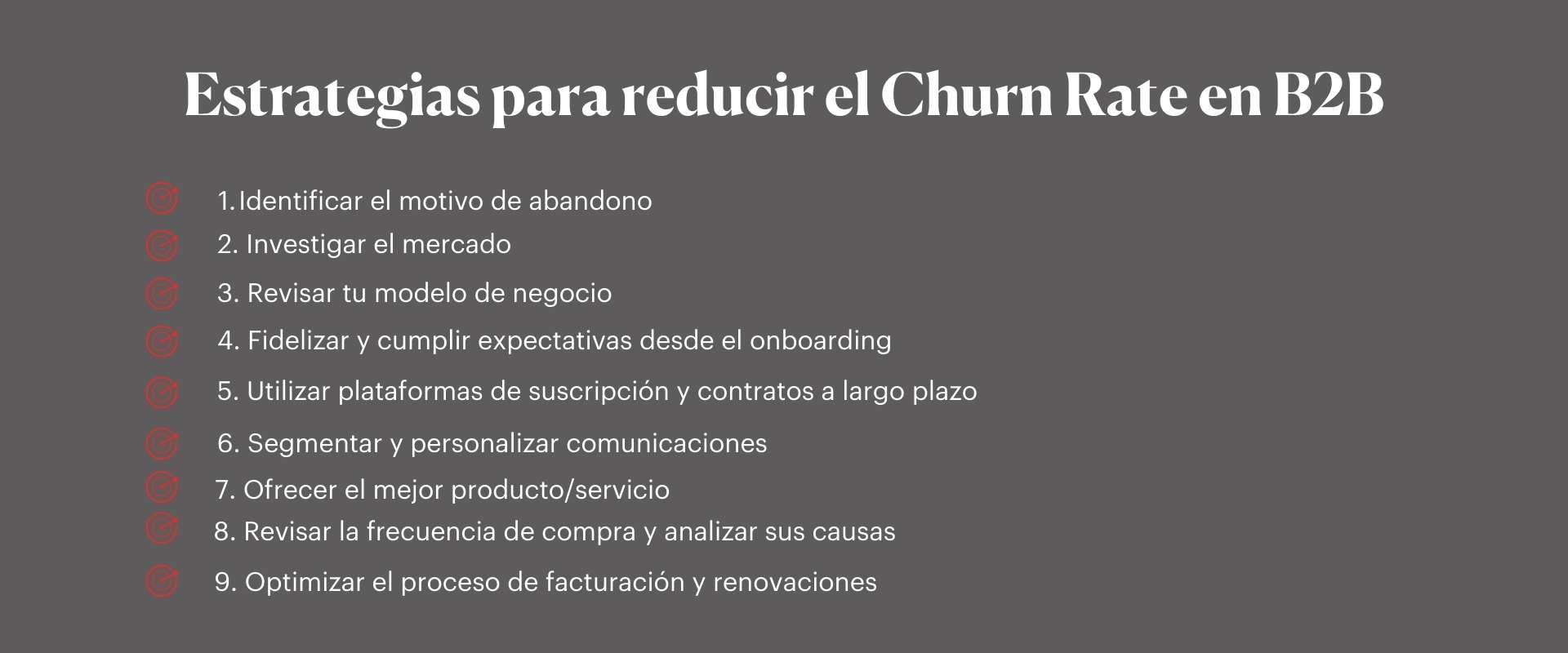 estrategias para reducir el churn rate B2B