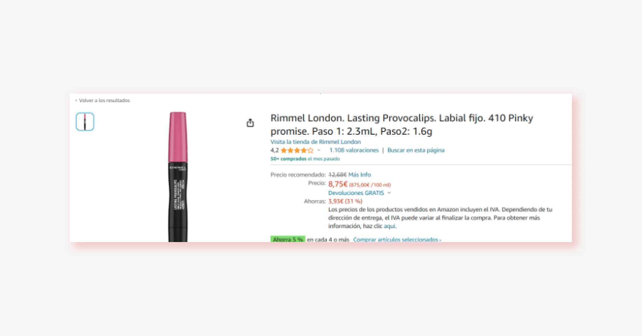 estructura de un titulo optimizado para SEO en Amazon