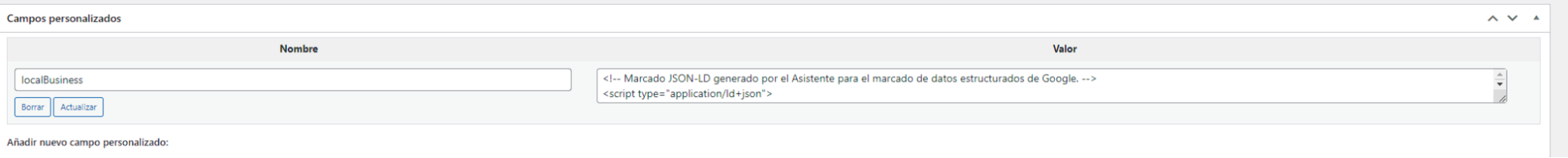 Campo adicional WordPress