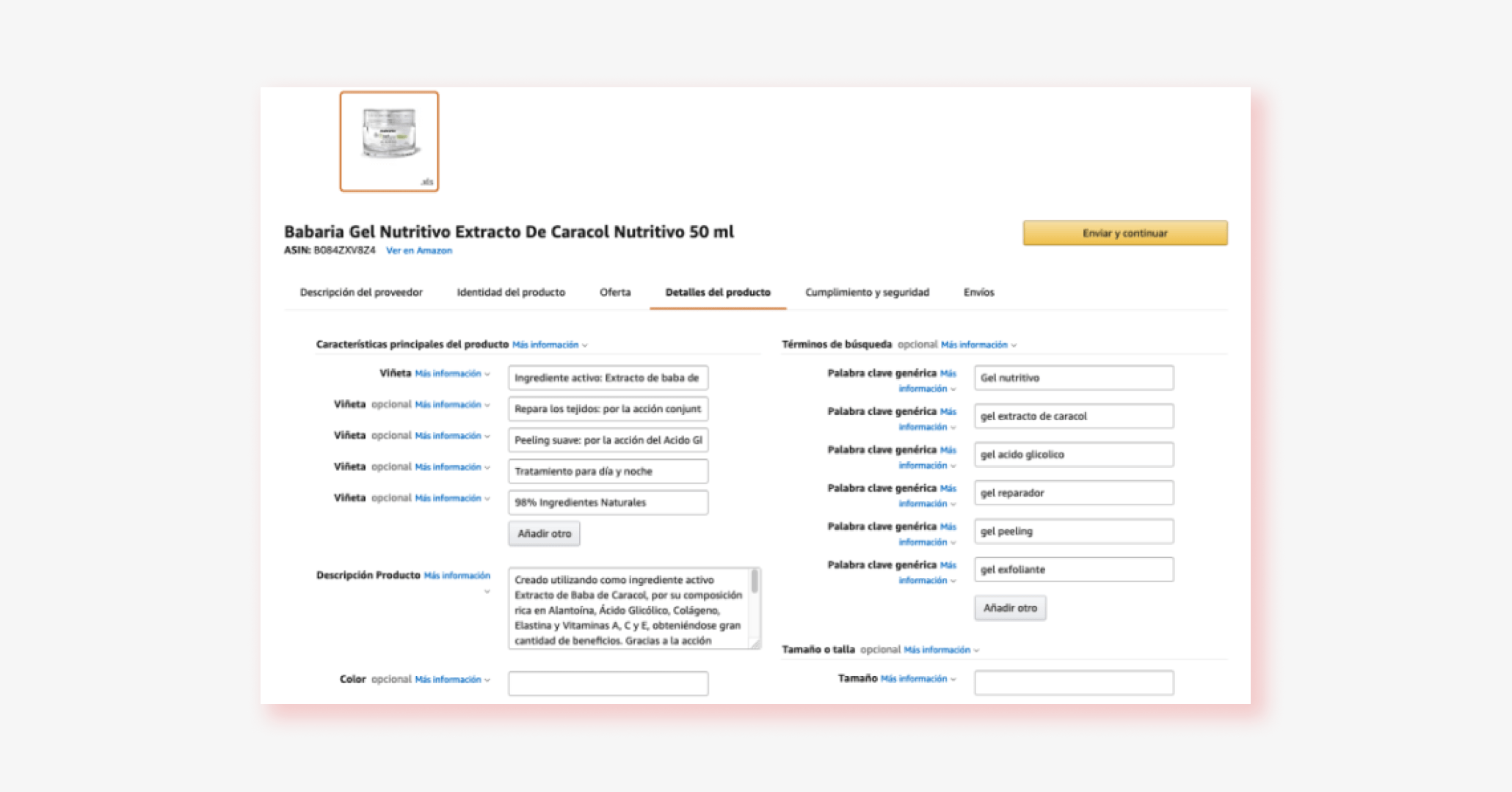 SEO en el back-end de Amazon